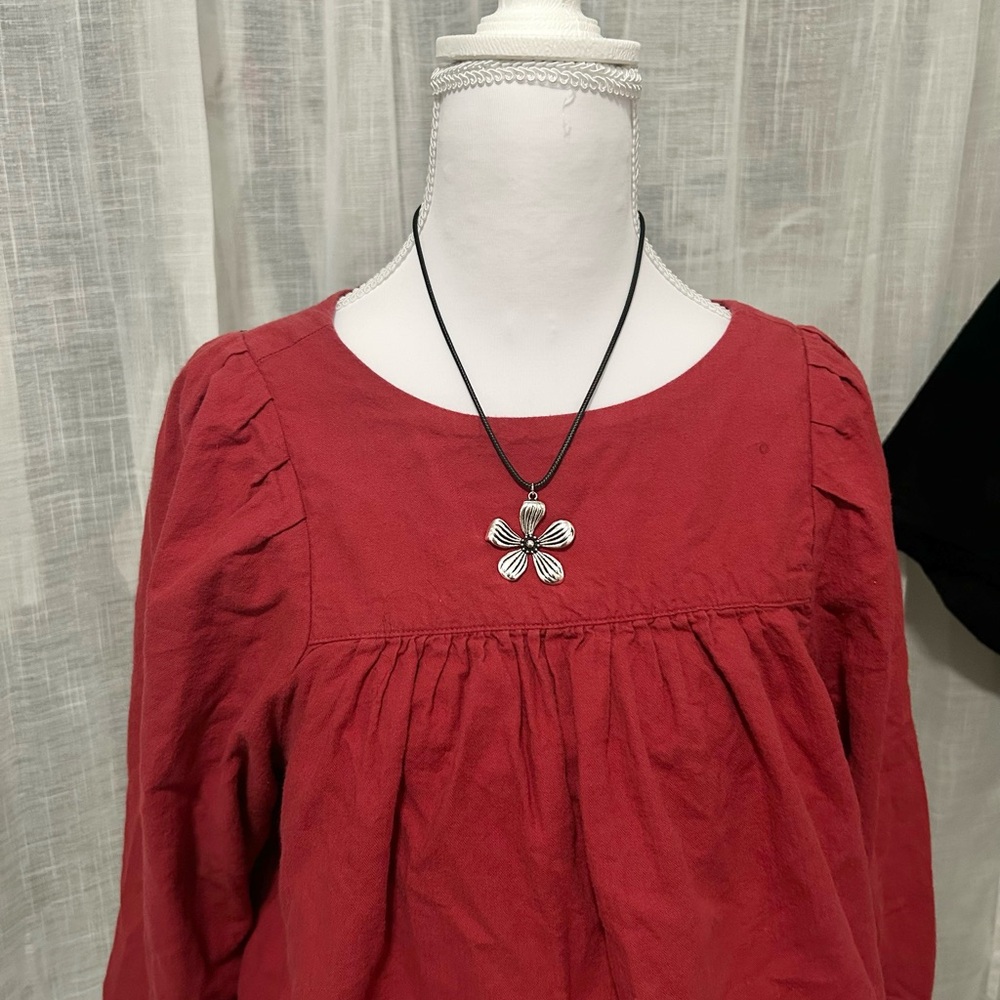 ANA Red Blouse
